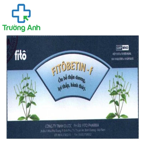 Fitôbetin – f  -  Giúp bổ thận hiệu quả của Fito Pharma