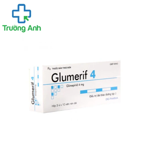 GLUMERIF 4 - Thuốc điều trị bệnh đái tháo đường hiệu quả