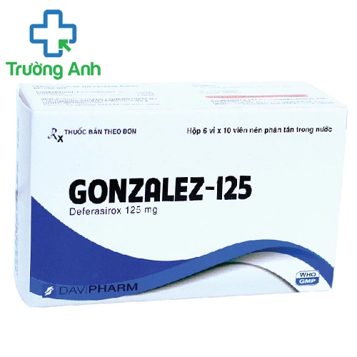 Gonzalez-125 -Thuốc điều trị ngộ độc sắt và thải sắt hiệu quả