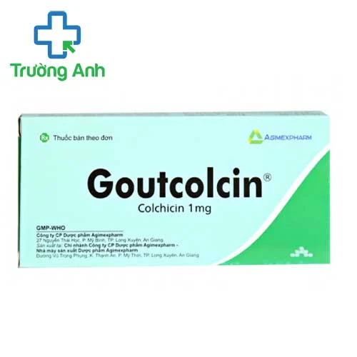 GOUTCOLCIN 1mg - Thuốc điều trị bệnh gút của Agimexpharm