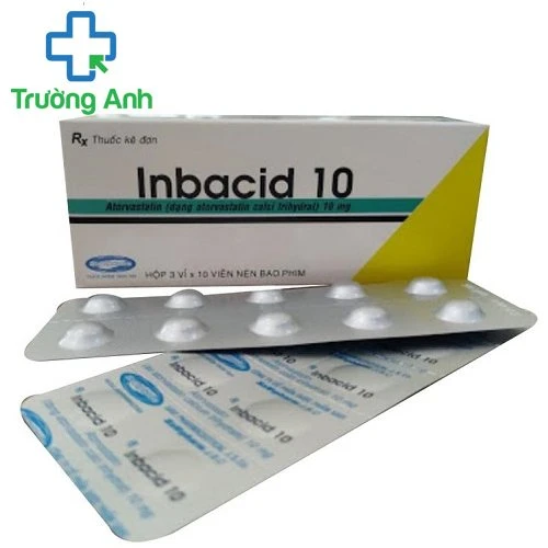Inbacid 10 - Thuốc làm giảm cholesterol máu hiệu quả  