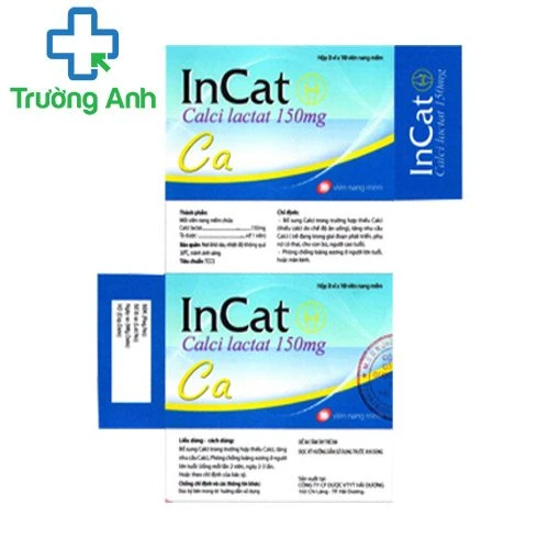 Incat - Thuốc hỗ trợ bổ sung Calci hiệu quả 