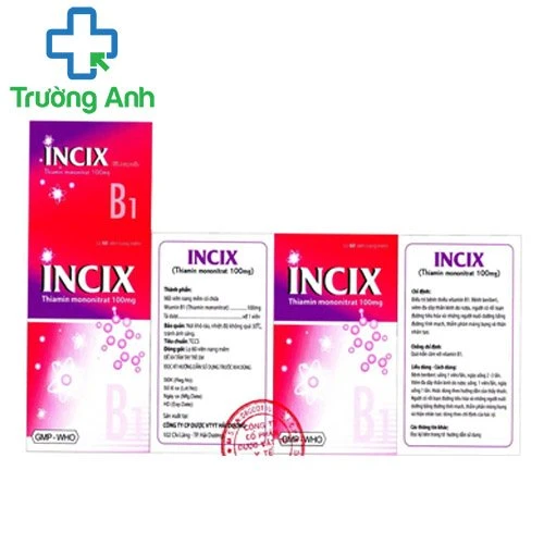Incix - Thuốc giúp điều trị thiếu hụt vitamin B1 hiệu quả