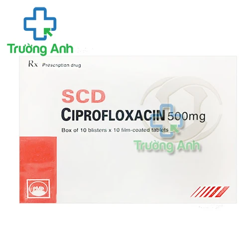 SCD Ciprofloxacin 500mg Pymepharco - Thuốc điều trị nhiễm khuẩn