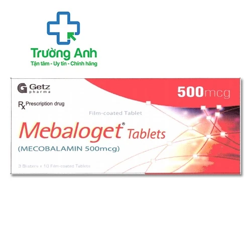 Mebaloget Tablets 500mcg Getz Pharma - Thuốc kháng sinh điều trị bệnh thần kinh hiệu quả