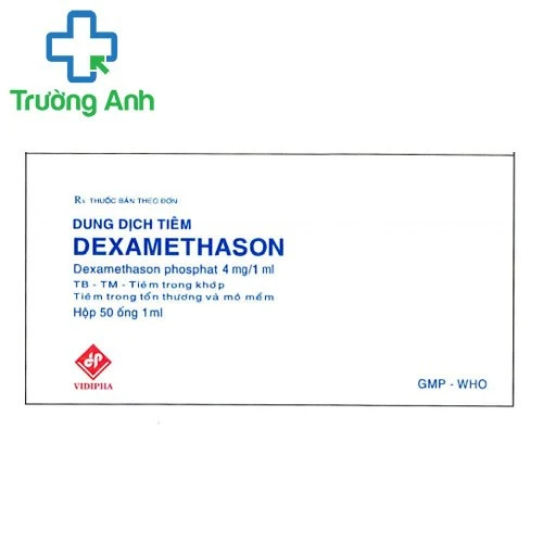 Dexamethasone 4mg/ml Vidipha - Thuốc giúp chống dị ứng và giảm viêm hiệu quả