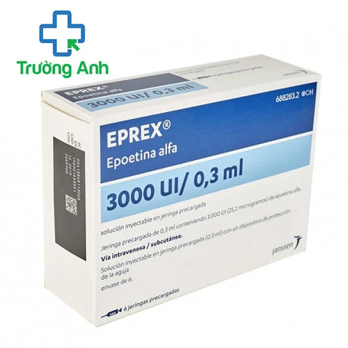 Eprex 3000UI Cilag - Thuốc hỗ trợ điều trị thiếu máu hiệu quả