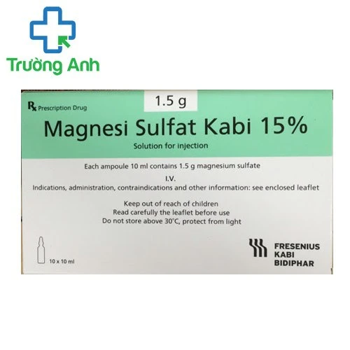 Magnesi sulfat Kabi 15% - Thuốc điều trị loạn nhịp hiệu quả