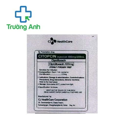 Citopcin Injection 400mg/200ml CJ Healthcare - Thuốc trị nhiễm khuẩn hiệu quả