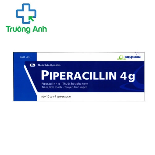 Piperacillin 4g Imexpharm - Thuốc điều trị nhiễm khuẩn hô hấp 