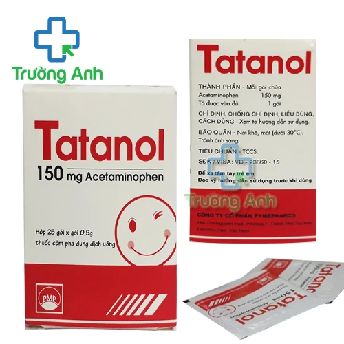 Tatanol 150 Pymepharco - Thuốc kháng sinh giảm đau, hạ sốt dành cho trẻ em