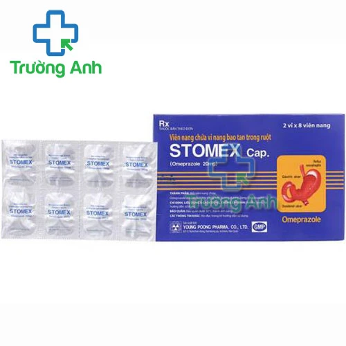 Stomex 20mg Merap - Thuốc điều trị trào ngược, viêm loét dạ dày