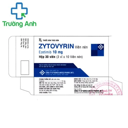 Zytovyrin Việt Nam - Thuốc hỗ trợ điều trị tăng cholesterol máu nguyên phát hiệu quả