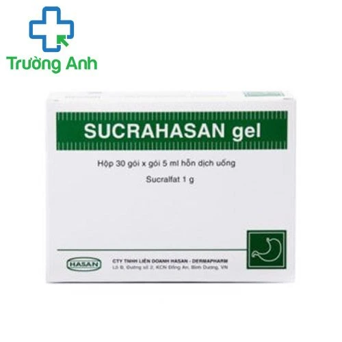 SucraHasan gel 1g/5ml - Thuốc điều trị loét dạ dày, tá tràng hiệu quả