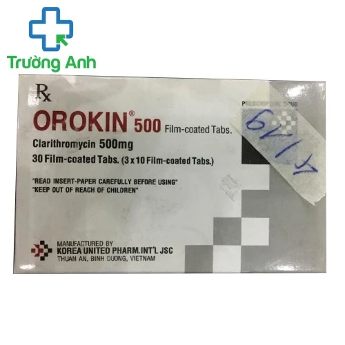 Orokin 500 Hàn Quốc - Thuốc hỗ trợ điều trị viêm nhiễm đường hô hấp