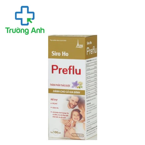 Siro Pregfluu 100ml THQ Tùng Lộc - Giúp bổ phế và giảm ho hiệu quả