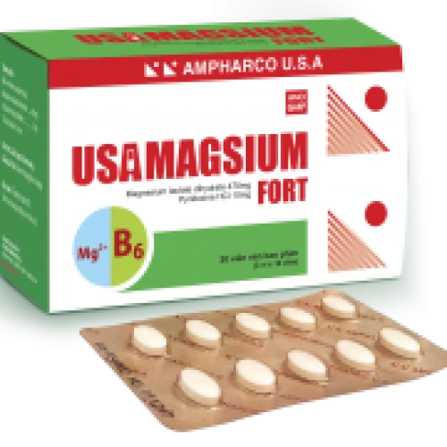 USAMAGSIUM FORT - Hỗ trợ điều trị thiếu hụt vitamin B6 và magie 