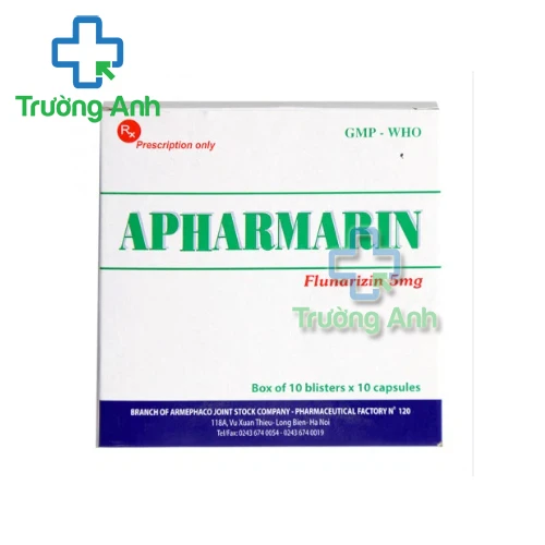Apharmarin 5mg Armephaco - Thuốc điều trị bệnh đau nửa đầu
