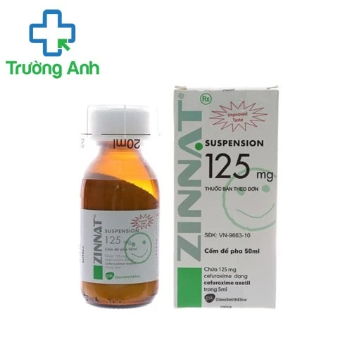 Zinnat Suspension 125mg (chai 50ml) - Thuốc kháng viêm hiệu quả của Anh