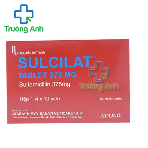  Sulcilat 375mg tablets Atabay - Thuốc kháng sinh điều trị nhiễm khuẩn hiệu quả