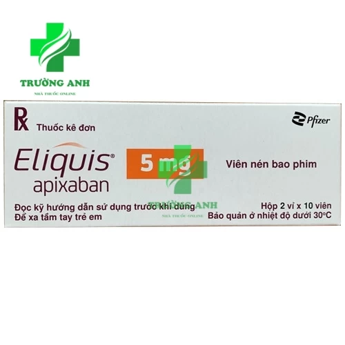 Eliquis 5mg Bristol Myers Squibb - Hỗ trợ chống huyết khối