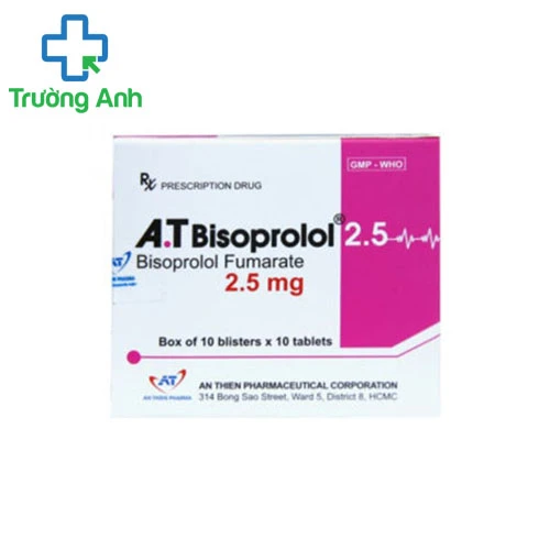 A.T Bisoprolol 2.5 -  Thuốc điều trị triệu chứng hạ huyết áp hiệu quả