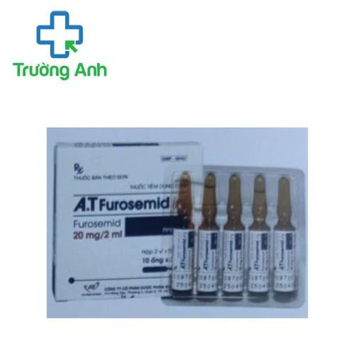A.T Furosemide inj - Thuốc điều trị tăng huyết áp nhẹ và trung bình hiệu quả