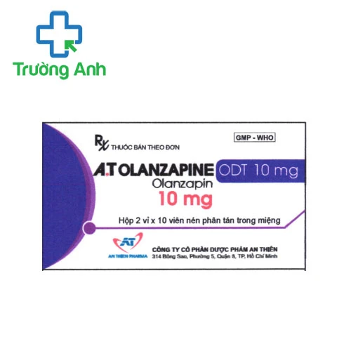 A.T Olanzapine ODT 10mg - Thuốc điều trị tâm thần phân liệt của An Thiên