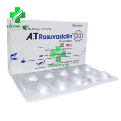 A.T Rosuvastatin 20 - Thuốc điều trị tình trạng tăng mỡ máu hiệu quả