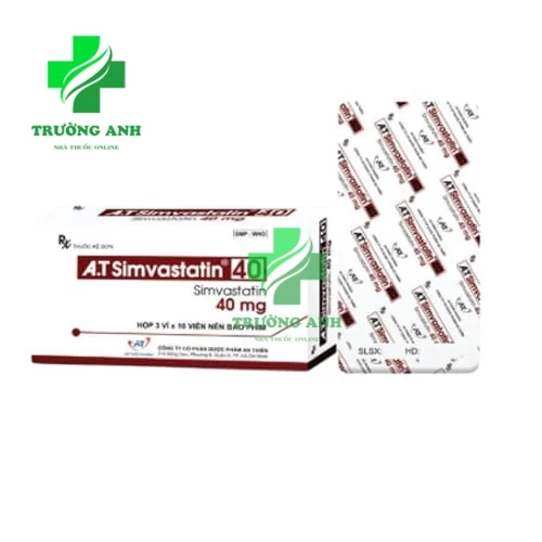 A.T Simvastatin 40 - Thuốc điều trị tăng cholesterol máu
