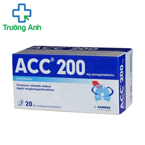 Acc Pluzz 200 - Điều trị rối loạn tiết dịch hô hấp của Đức