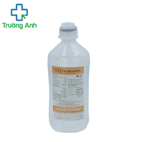 Acetate Ringer's - Thuốc cân bằng nước - điên giải hiệu quả