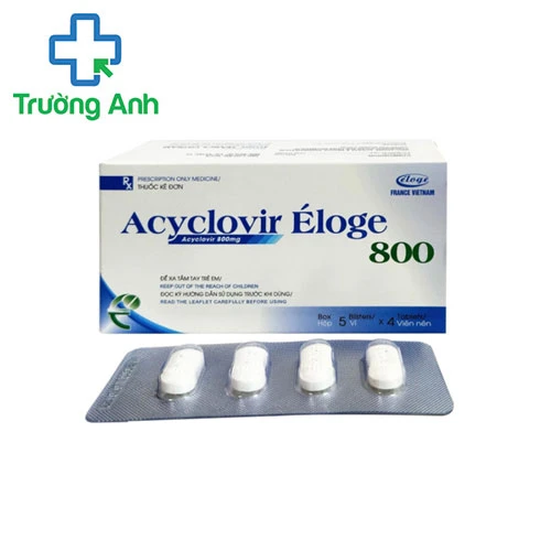 Acyclovir Eloge 800 - Thuốc điều trị thủy đậu và zona hiệu quả