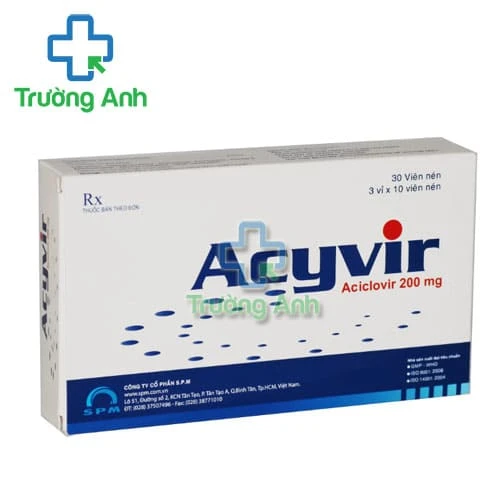 Acyvir SPM - Thuốc điều trị nhễm khuẩn đường uống hiệu quả của SPM