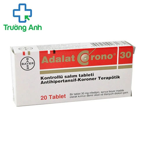 Adalat Crono 30mg - Thuốc điều trị tăng huyết áp hiệu quả của Đức
