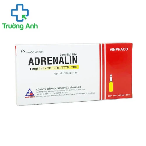 Adrenalin 1mg/1ml - Thuốc điều trị Hen phế quản hiệu quả