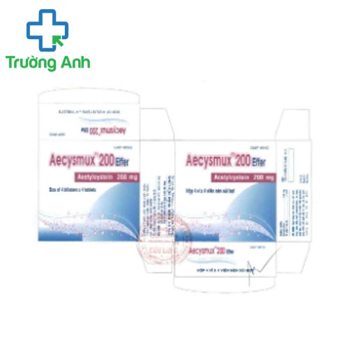 AECYSMUX 200 EFFER - Thuốc dùng làm tiêu chất nhầy của Dược Phẩm Cửu Long