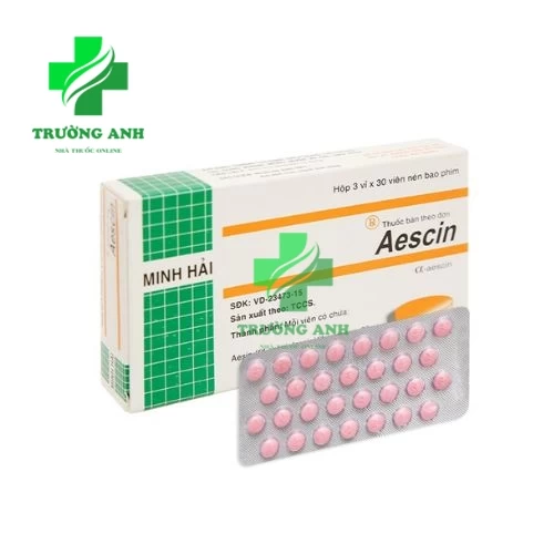 Aescin 20mg - Thuốc điều trị suy giãn tĩnh mạch hiệu quả