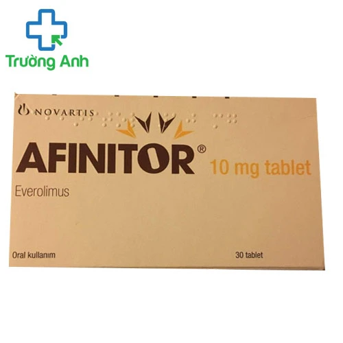 Afinitor Tab 10mg 3x10's - Thuốc chống ung thư, tác động vào hệ miễn dịch