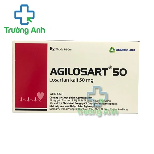 Agilosart 50 - Thuốc điều trị tăng huyết áp và suy tim hiệu quả của Agimexpharm 