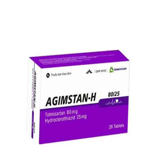 Agimstan-H 80/25 - Thuốc điều trị tăng huyết áp vô căn ở người lớn của Agimexpharm