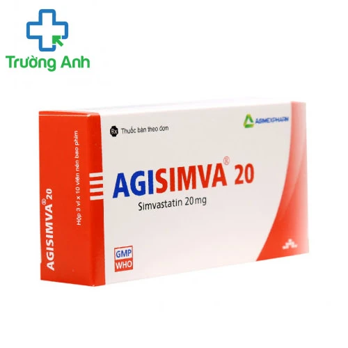 AGISIMVA 20 - Thuốc điều trị xơ vữa động mạch máu hiệu quả