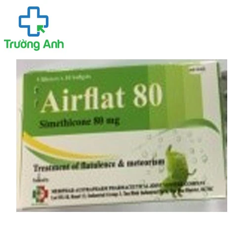 Airflat 80 - Thuốc cải thiện triệu chứng khó tiêu, đầy hơi