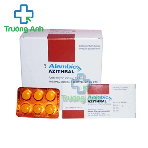 Alembic Azithral 250mg (viên) - Điều trị nhiễm khuẩn của Ấn Độ