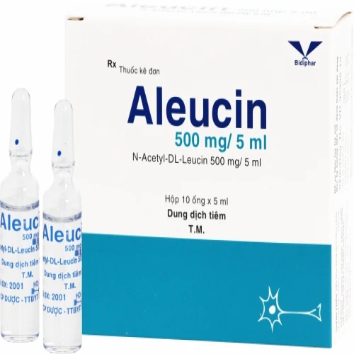 Aleucin 500mg/5ml (tiêm)- Thuốc điều trị chóng mặt của Bidiphar