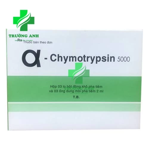 α - Chymotrypsin 5000 - Thuốc điều trị phù nề sau chấn thương của Bidiphar