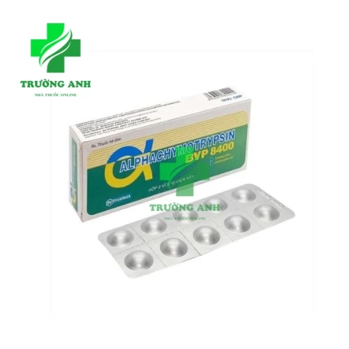 Alphachymotrypsin - BVP 8400 - Thuốc điều trị phù nề sau chấn thương