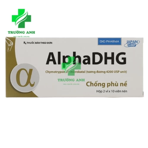 AlphaDHG - Thuốc chống kháng viêm, phù nề của Dược phẩm DHG