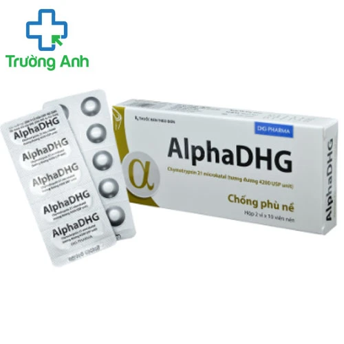 AlphaDHG - Thuốc chống kháng viêm, phù nề của Dược phẩm DHG