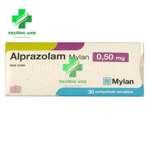 Alprazolam Mylan 0,5mg - Điều trị trầm cảm, lo âu và mất ngủ